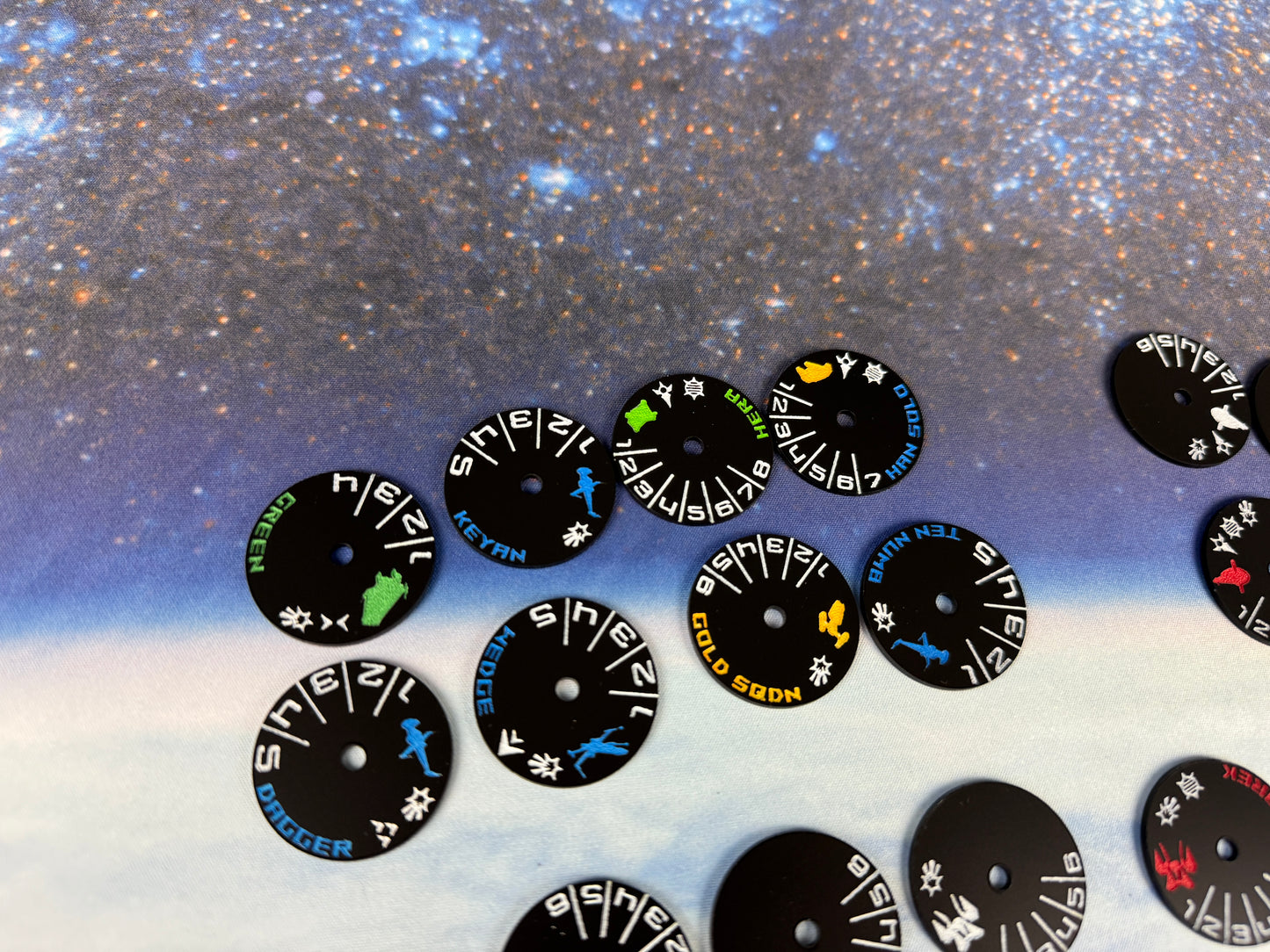 Rebel Acrylic Squadron Tokens for Base Armada and RR