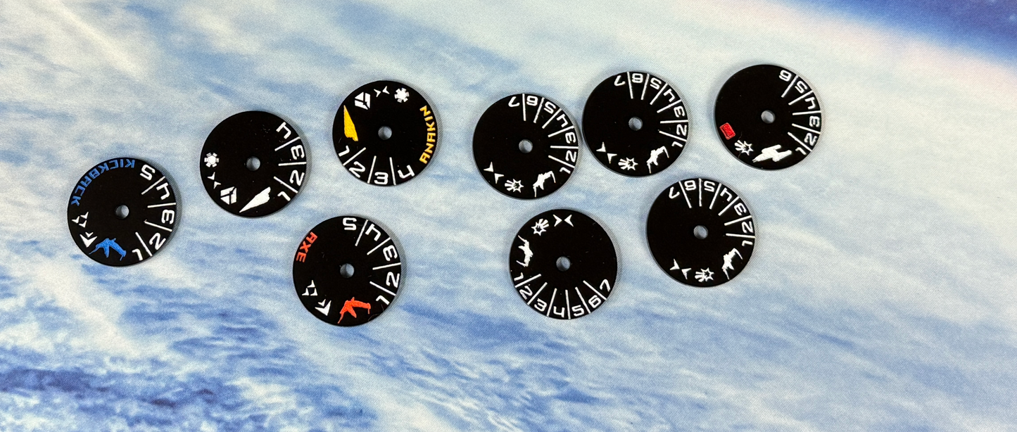 Republic Acrylic Squadron Tokens for Base Armada and RR