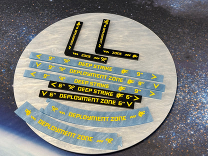 10th Ed. Deployment and Deep Strike Ruler set with Faction Designs