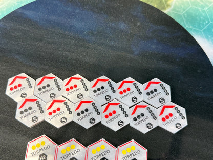 Torpedo Tokens - Double Sided Set of 20