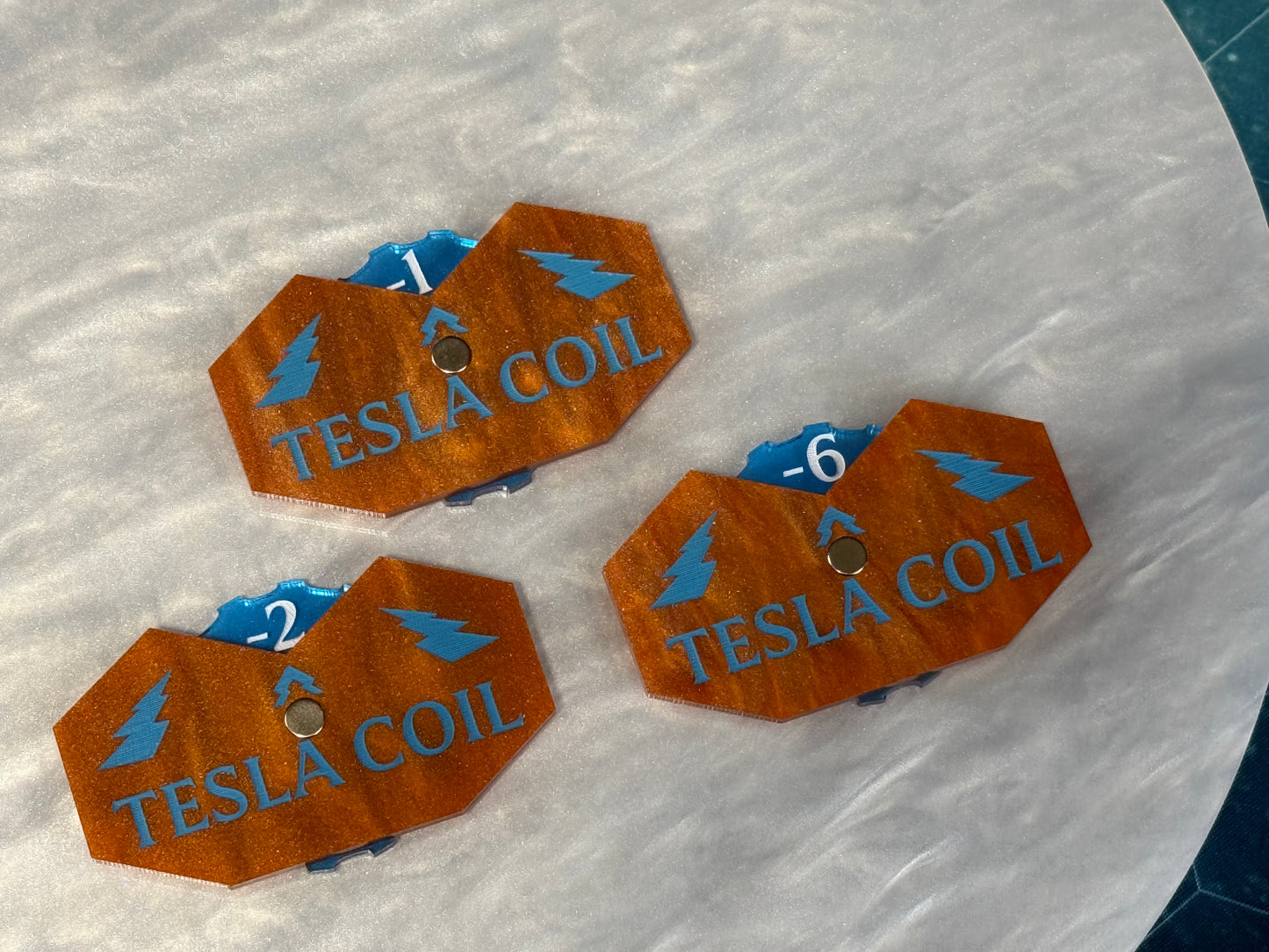 Tesla Coil Damage Trackers