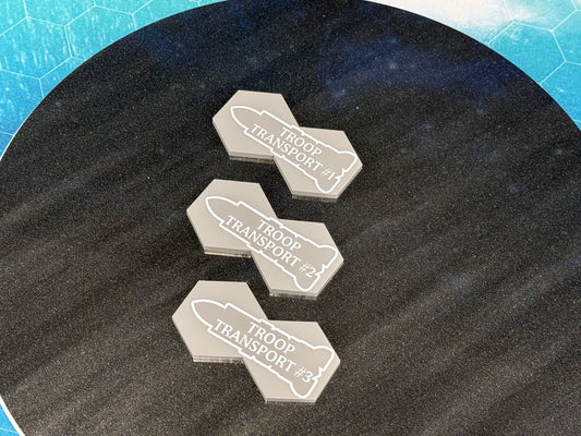 Invasion Troop Transport Ship Tokens
