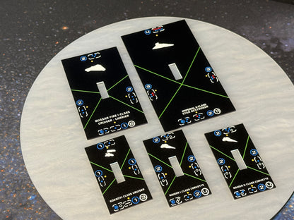 Original Acrylic Armada Ship Tokens