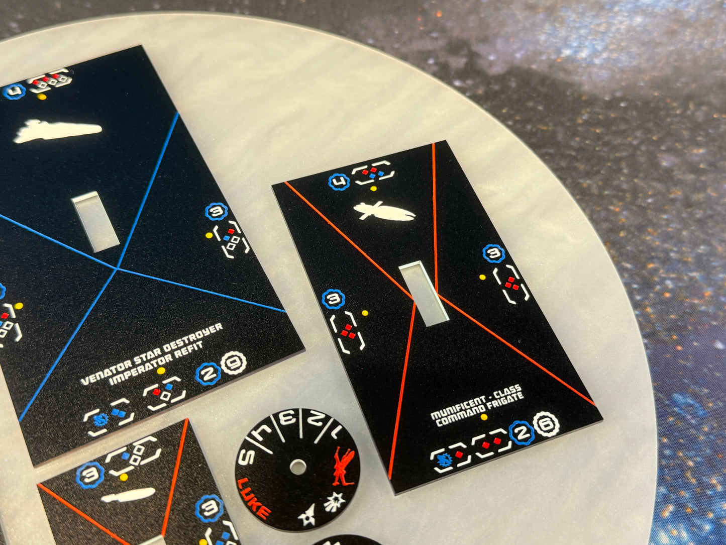 ARC Acrylic Ship Tokens by Admiral Tater