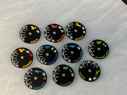 Rebel Acrylic Squadron Tokens for Base Armada and RR