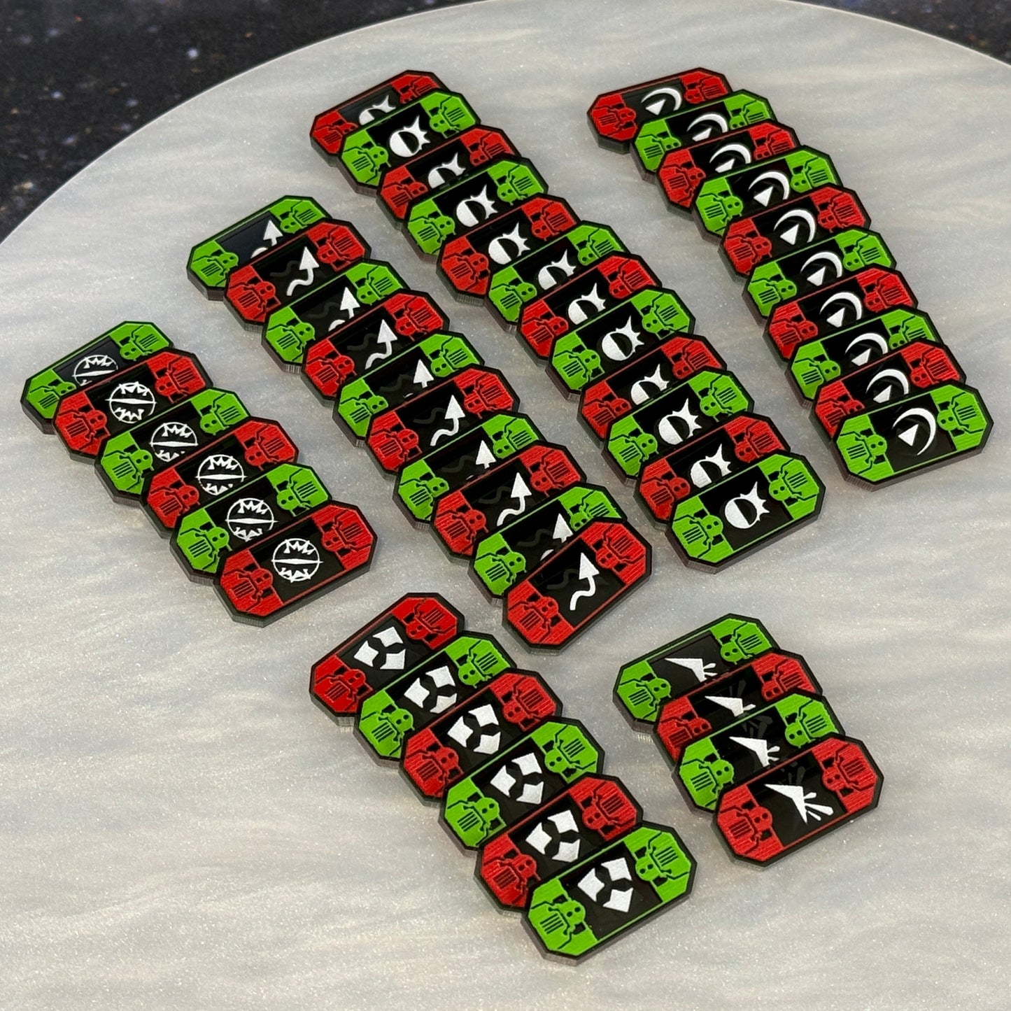 Defense Tokens with Generic Side Design