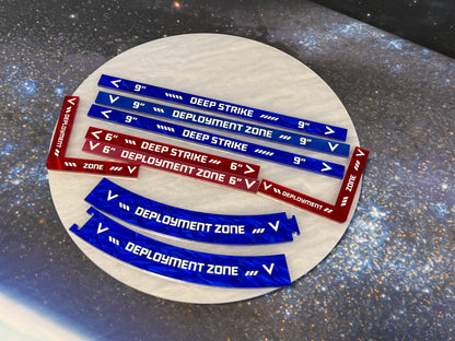 10th Ed. Deployment and Deep Strike Ruler set with Faction Designs