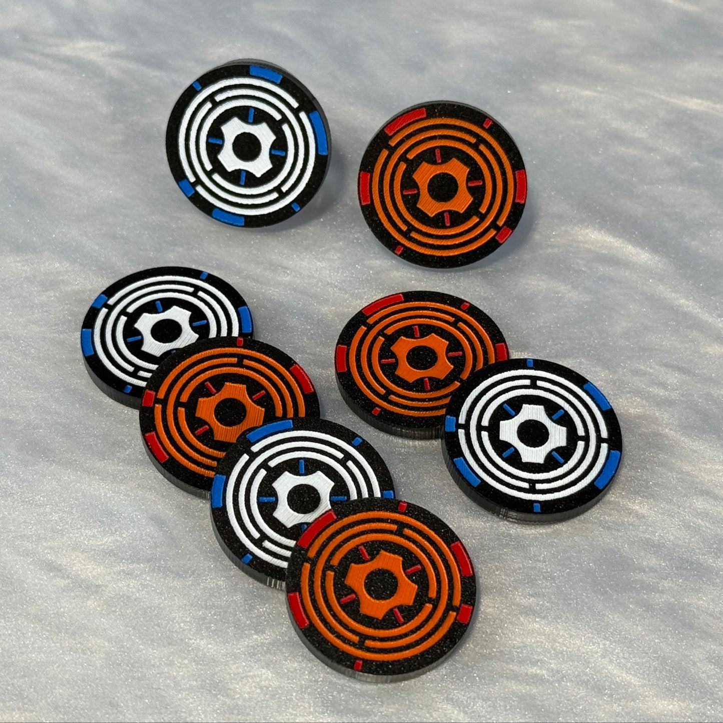 Asset/Advantage Tokens - set of 8