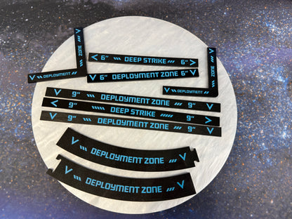 10th Ed. Deployment and Deep Strike Ruler set with Faction Designs