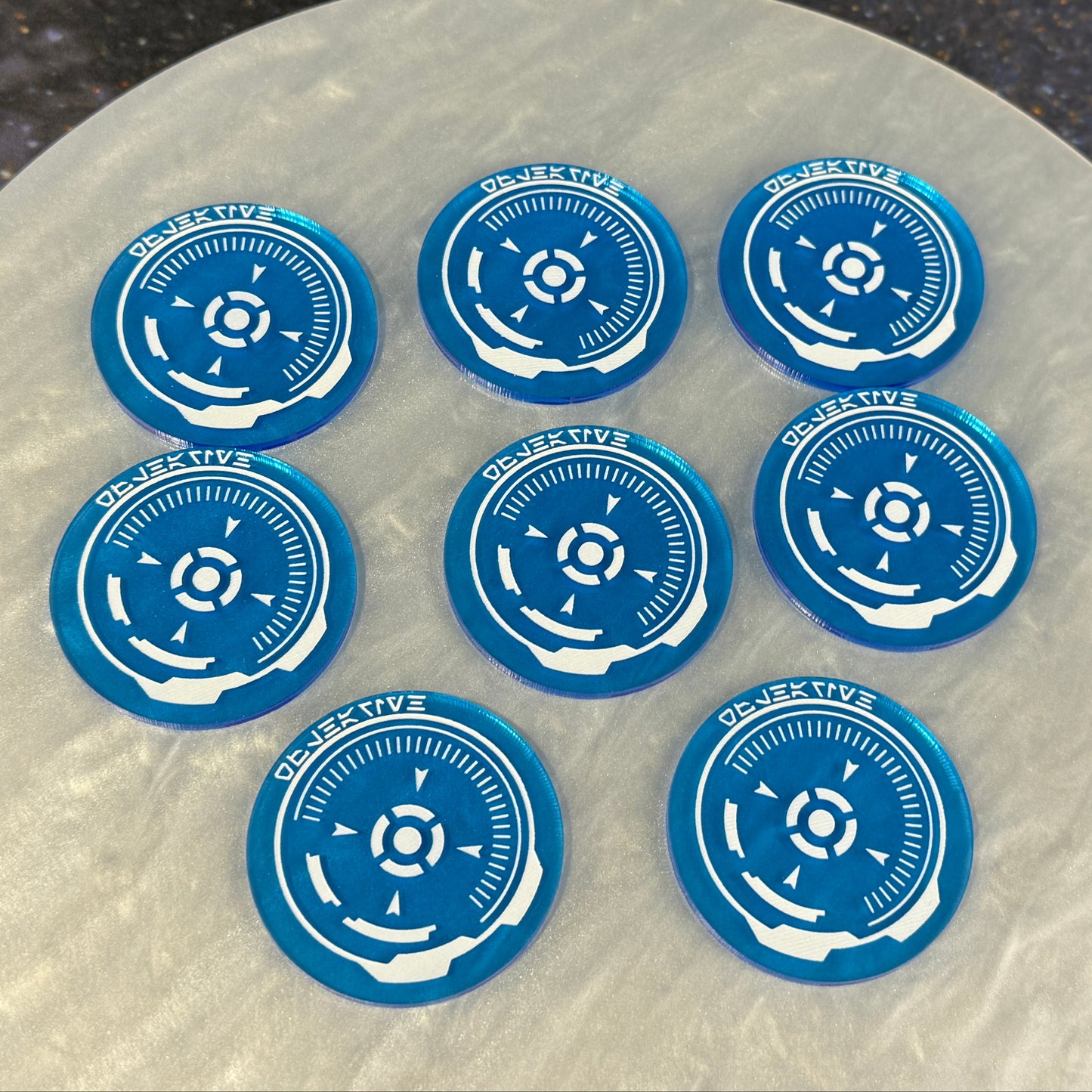 POI (Point of Interest Objective) Tokens and 0.5 Range Ruler Combo
