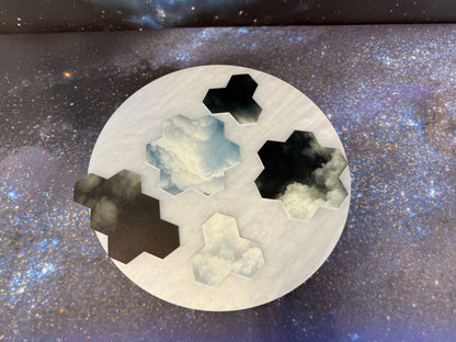Premium thin Printed double-sided Acrylic Cloud Set