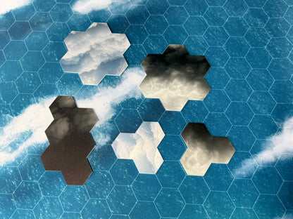 Premium thin Printed double-sided Acrylic Cloud Set