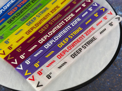 8 inch Deep Strike Ruler - double-sided