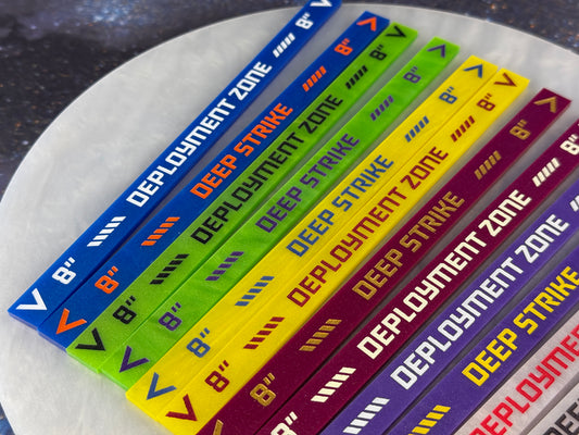 8 inch Deep Strike Ruler - double-sided