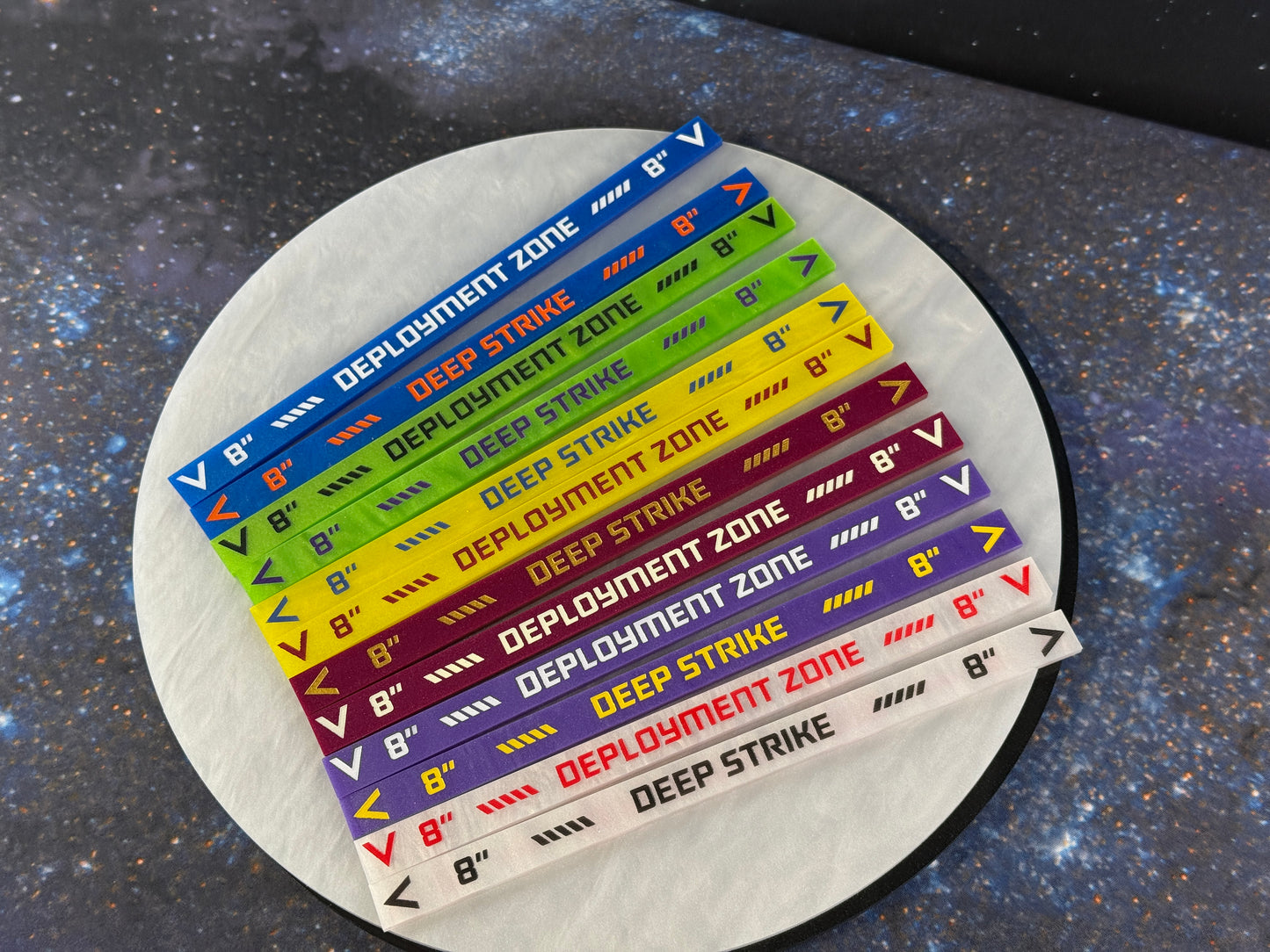 8 inch Deep Strike Ruler - double-sided
