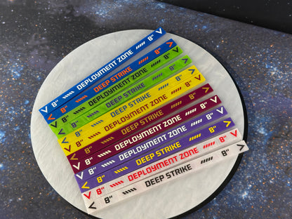 8 inch Deep Strike Ruler - double-sided