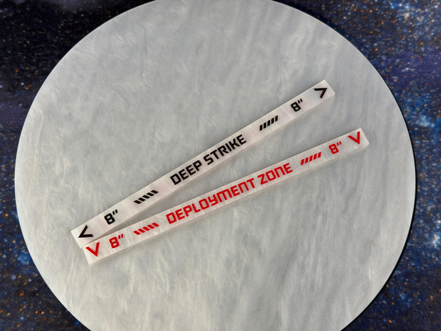 8 inch Deep Strike Ruler - double-sided