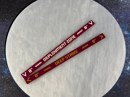 8 inch Deep Strike Ruler - double-sided