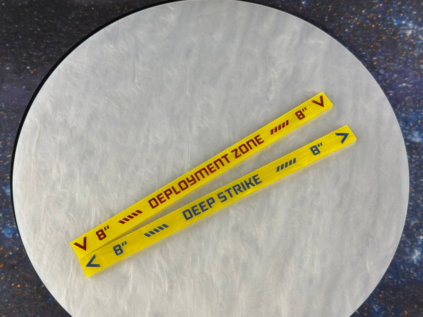 8 inch Deep Strike Ruler - double-sided