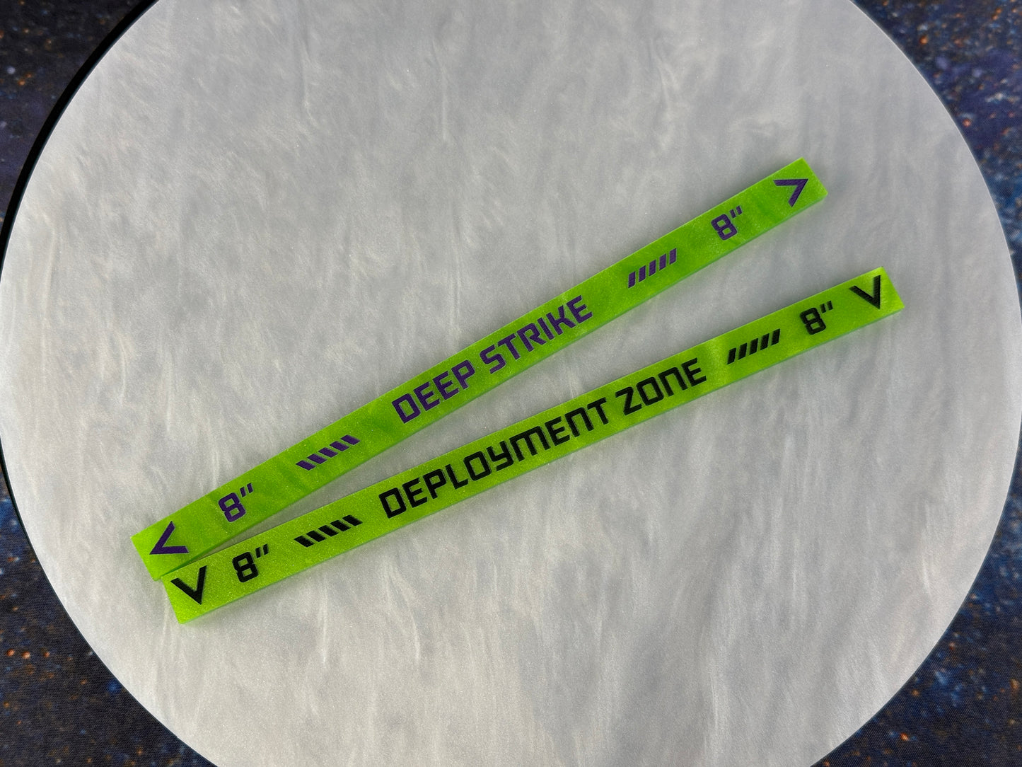 8 inch Deep Strike Ruler - double-sided