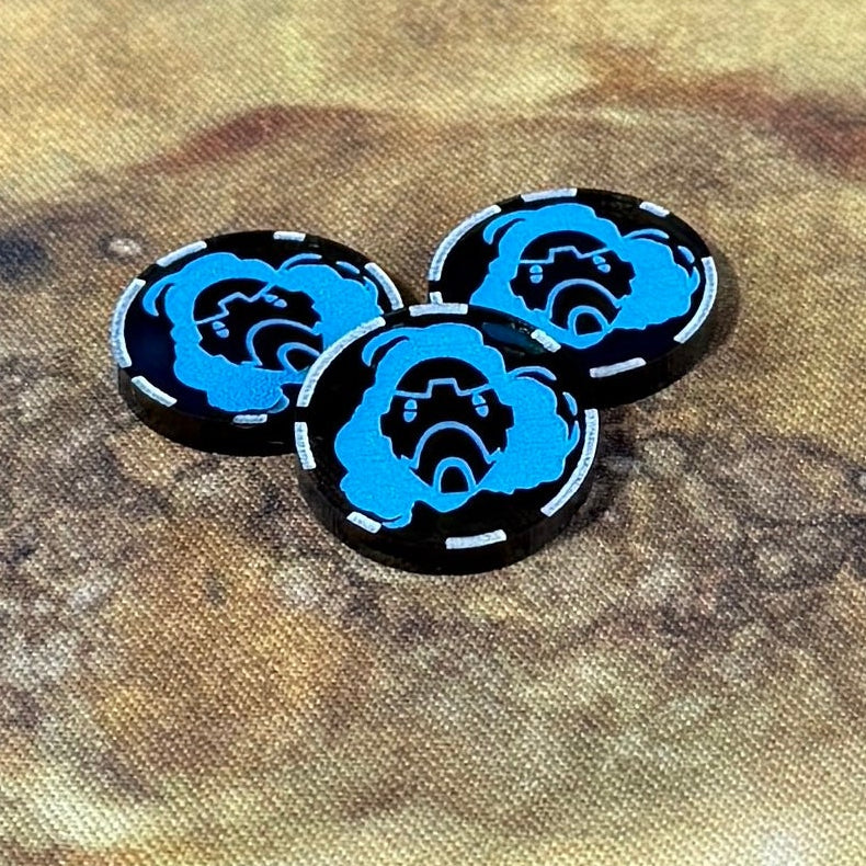 Smoke Tokens - set of 3