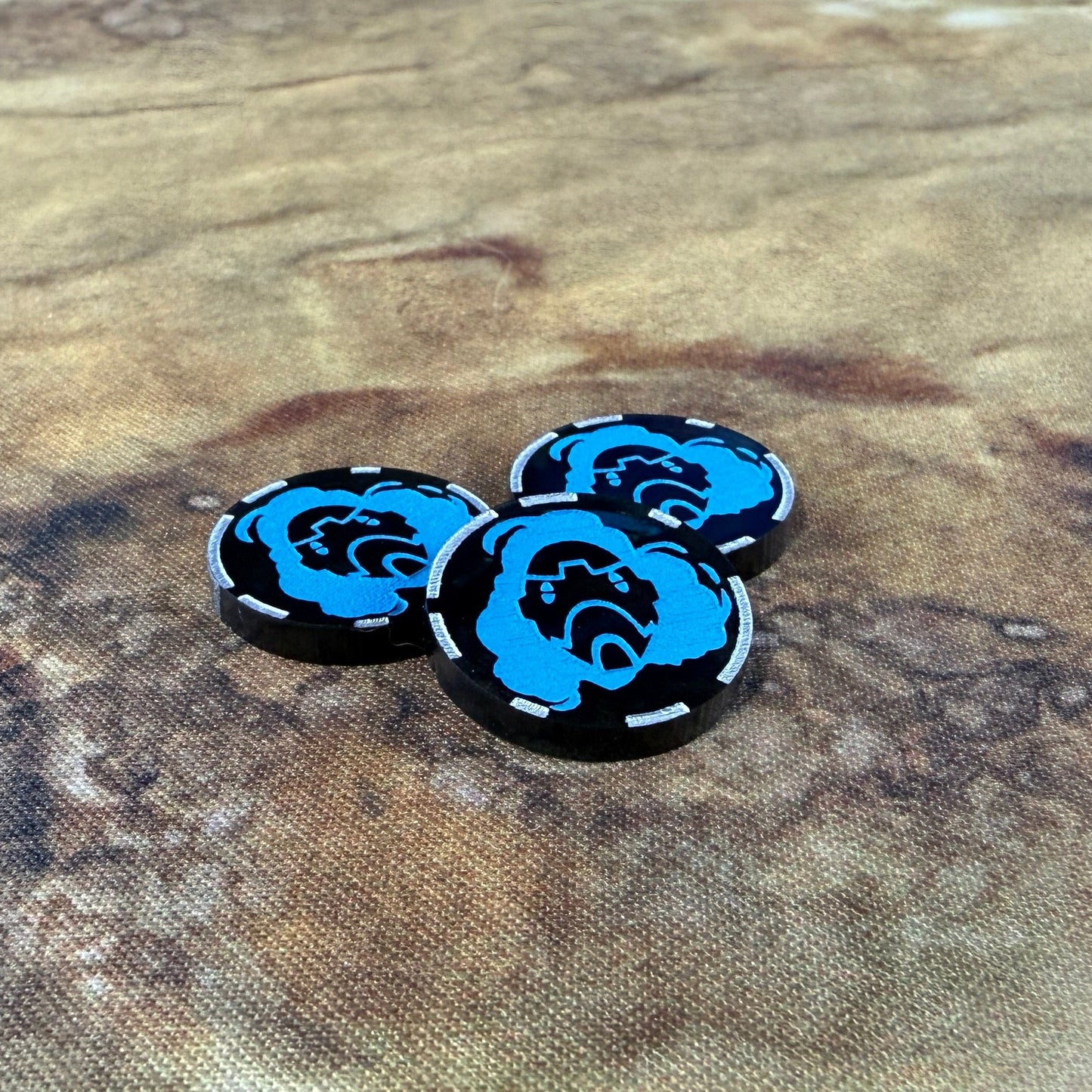 Smoke Tokens - set of 3
