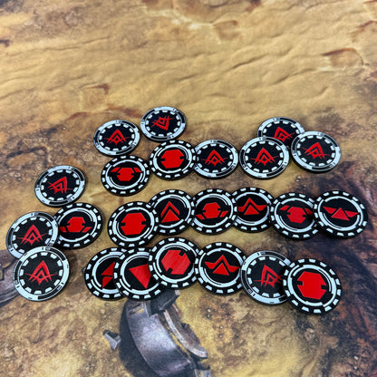 Order Tokens - CUSTOM set of 24