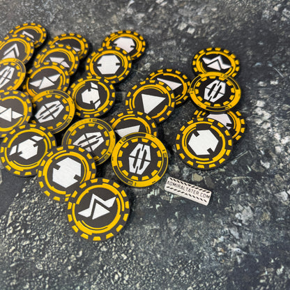 Order Tokens - CUSTOM set of 24