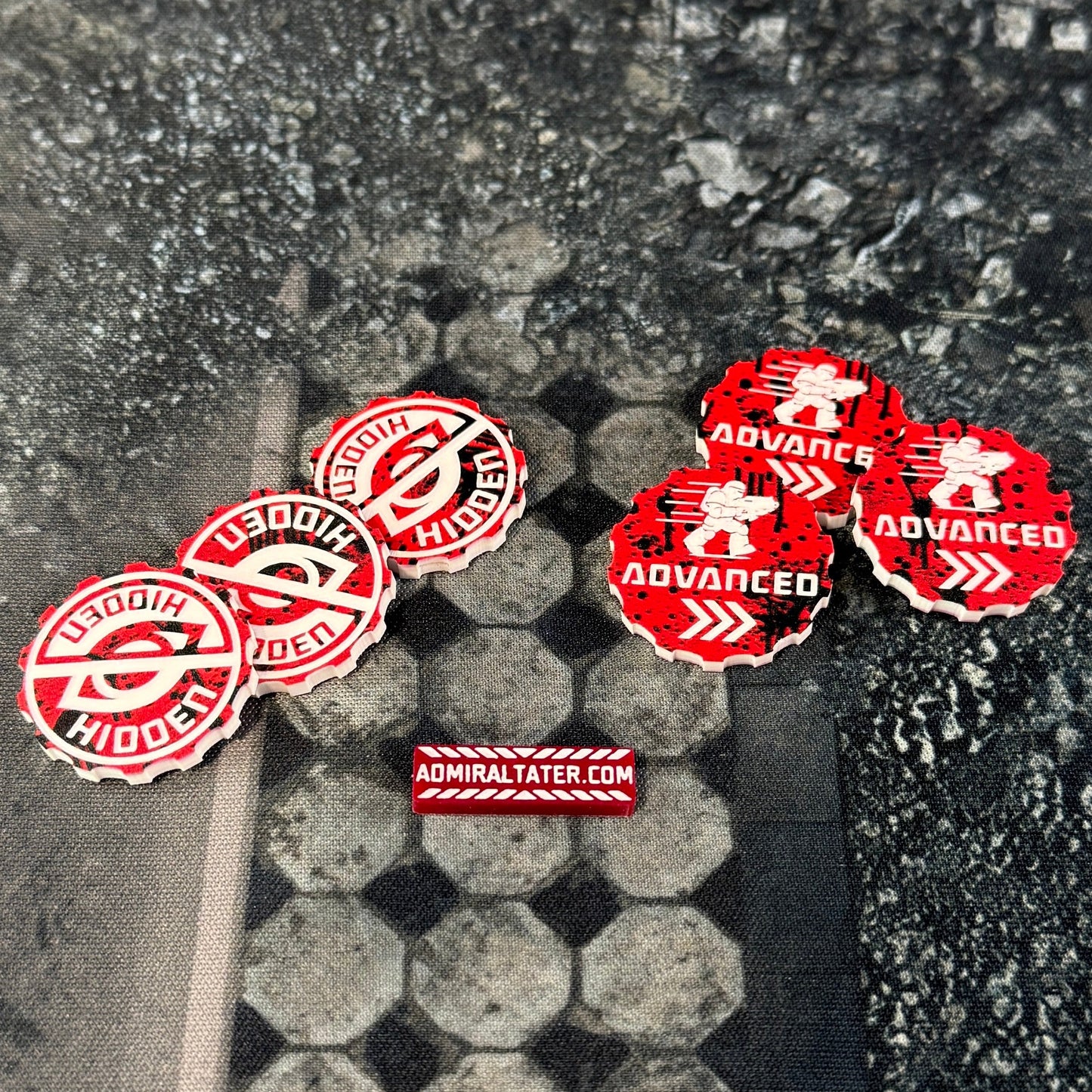 11th Edition Hidden 28mm acrylic tokens - Set of 6