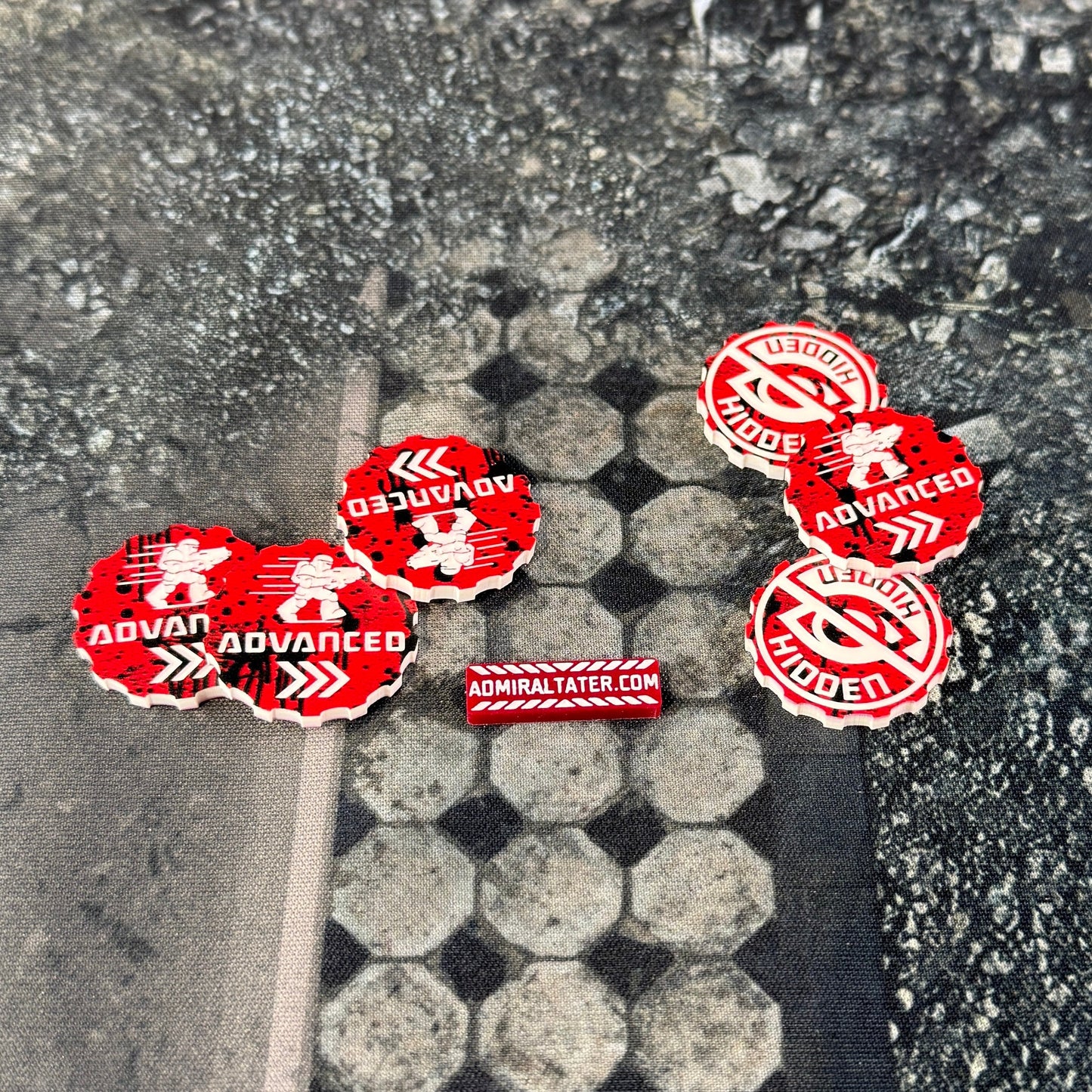 11th Edition Hidden 28mm acrylic tokens - Set of 6