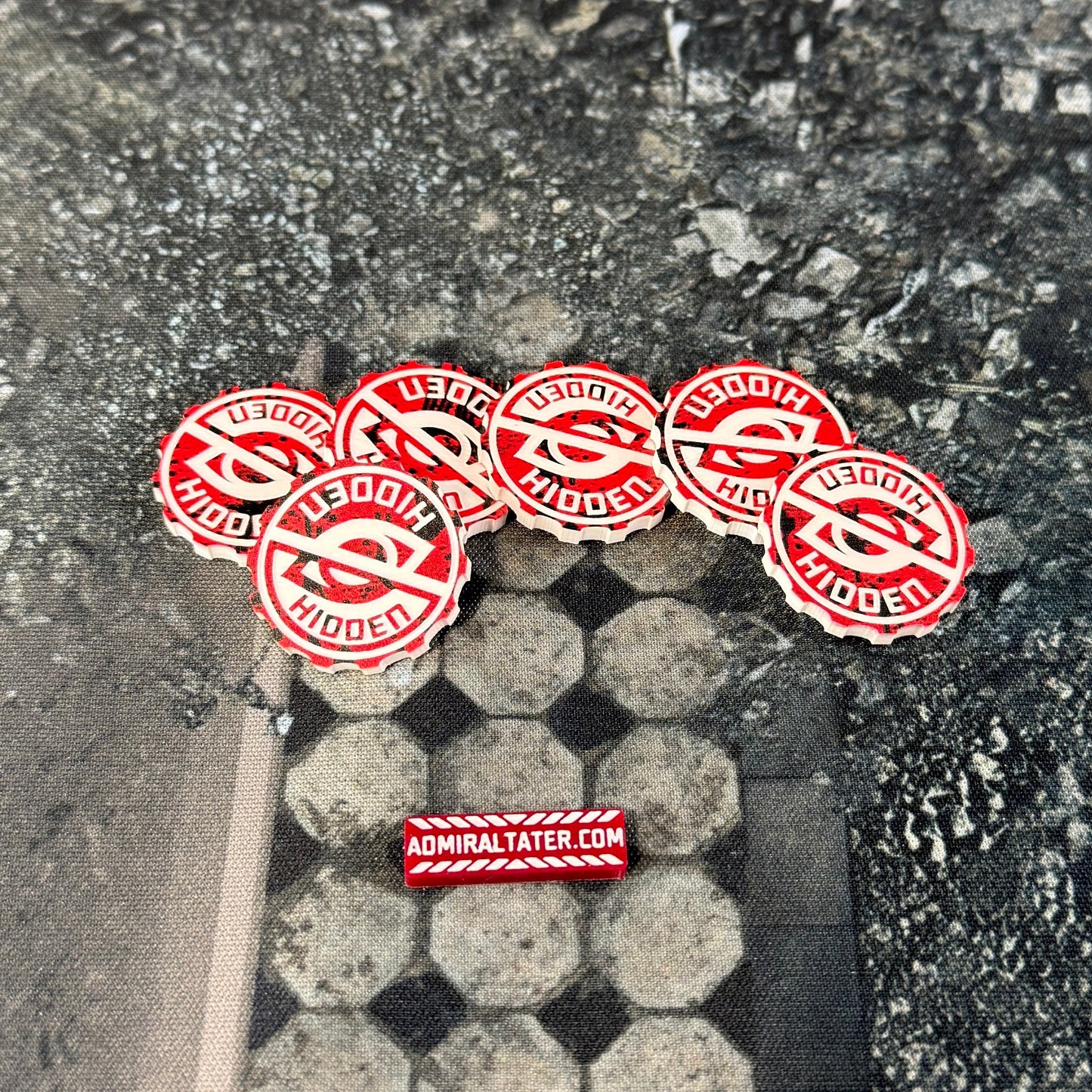 11th Edition Hidden 28mm acrylic tokens - Set of 6