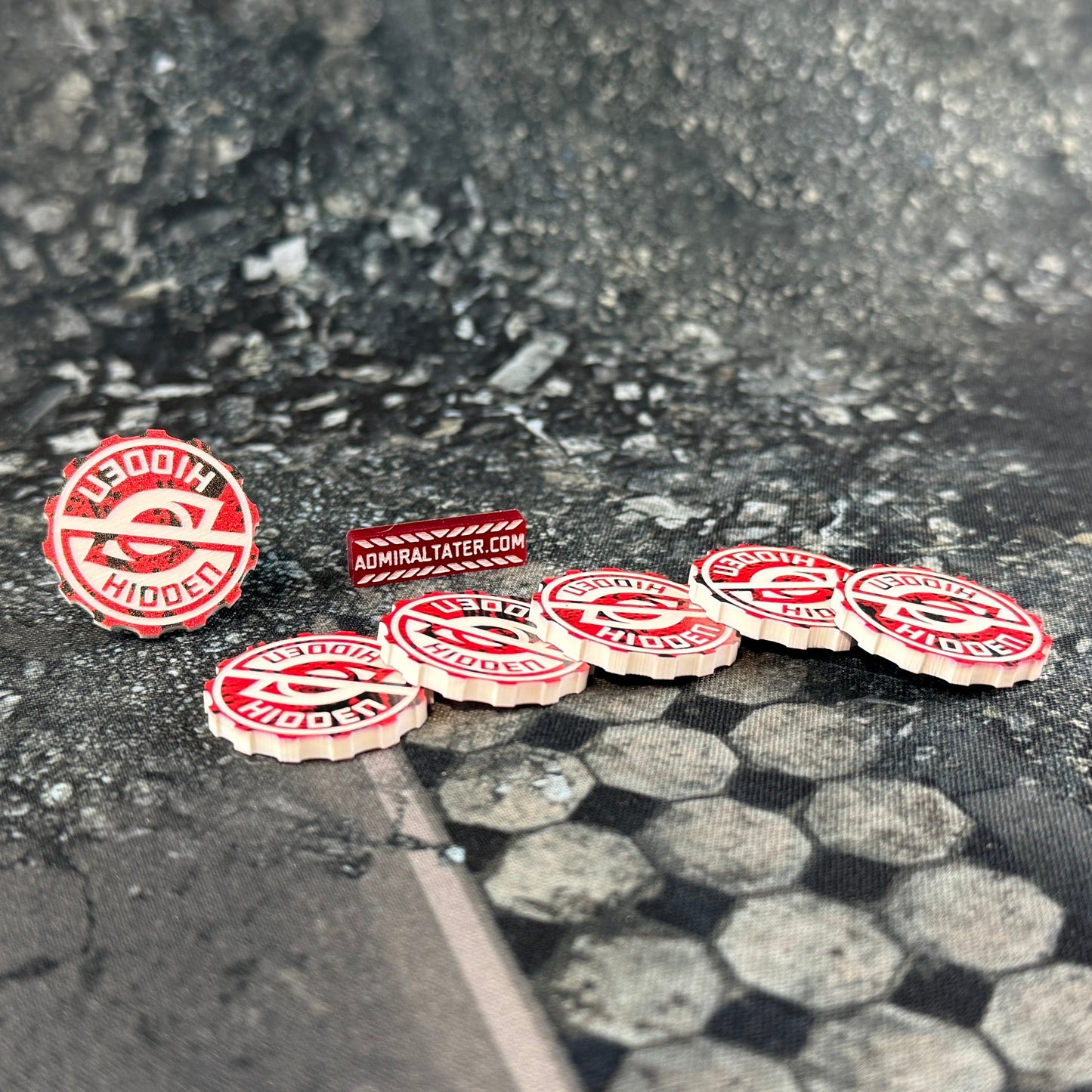 11th Edition Hidden 28mm acrylic tokens - Set of 6