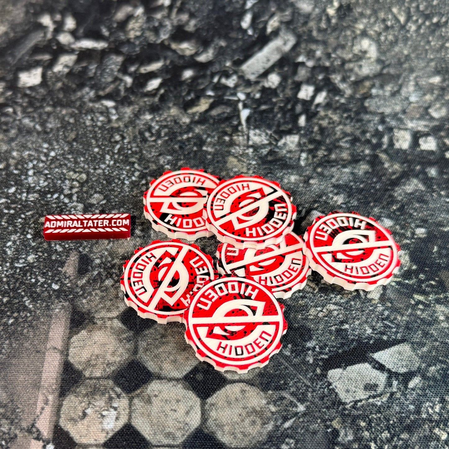 11th Edition Hidden 28mm acrylic tokens - Set of 6
