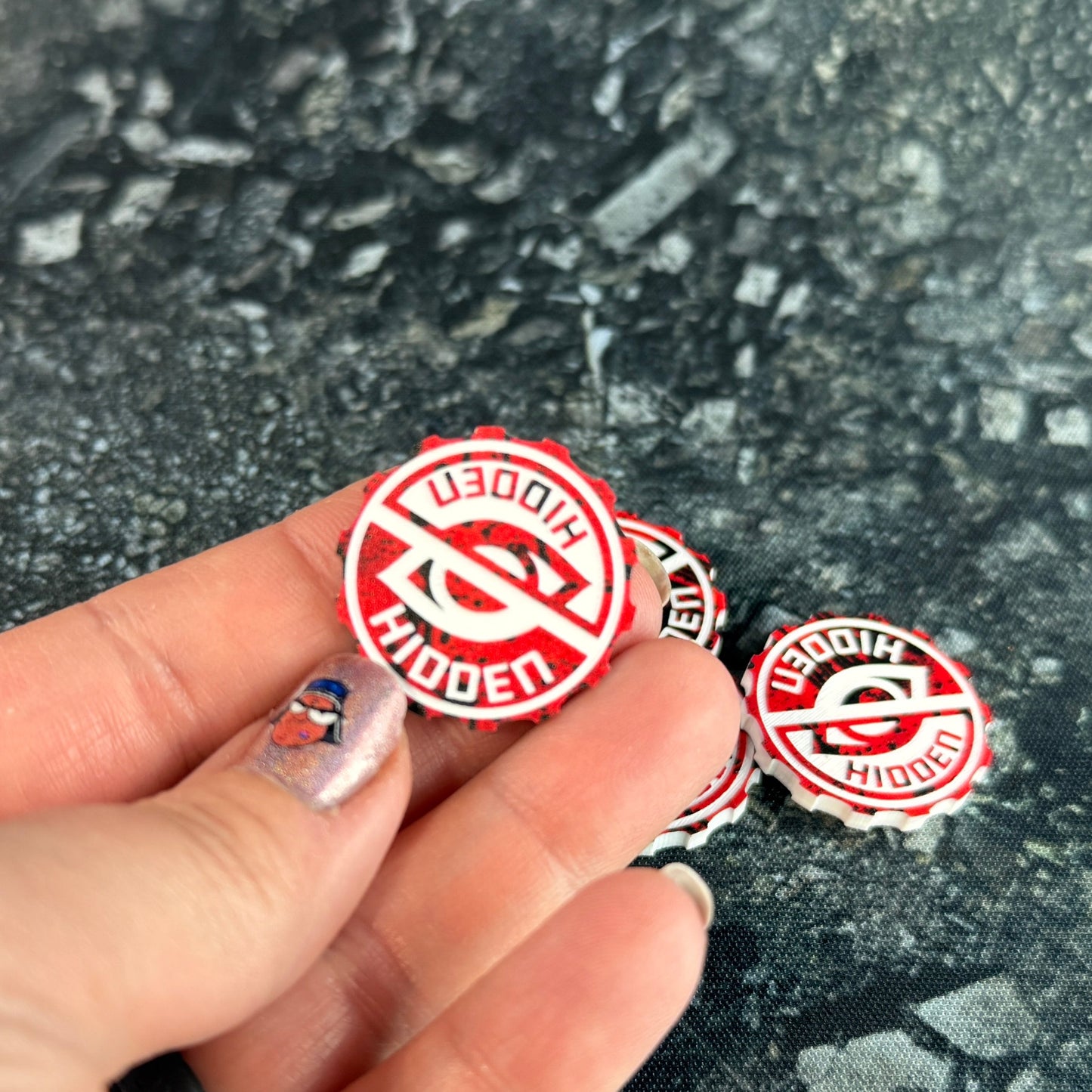 11th Edition Hidden 28mm acrylic tokens - Set of 6