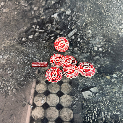 11th Edition Hidden 28mm acrylic tokens - Set of 6