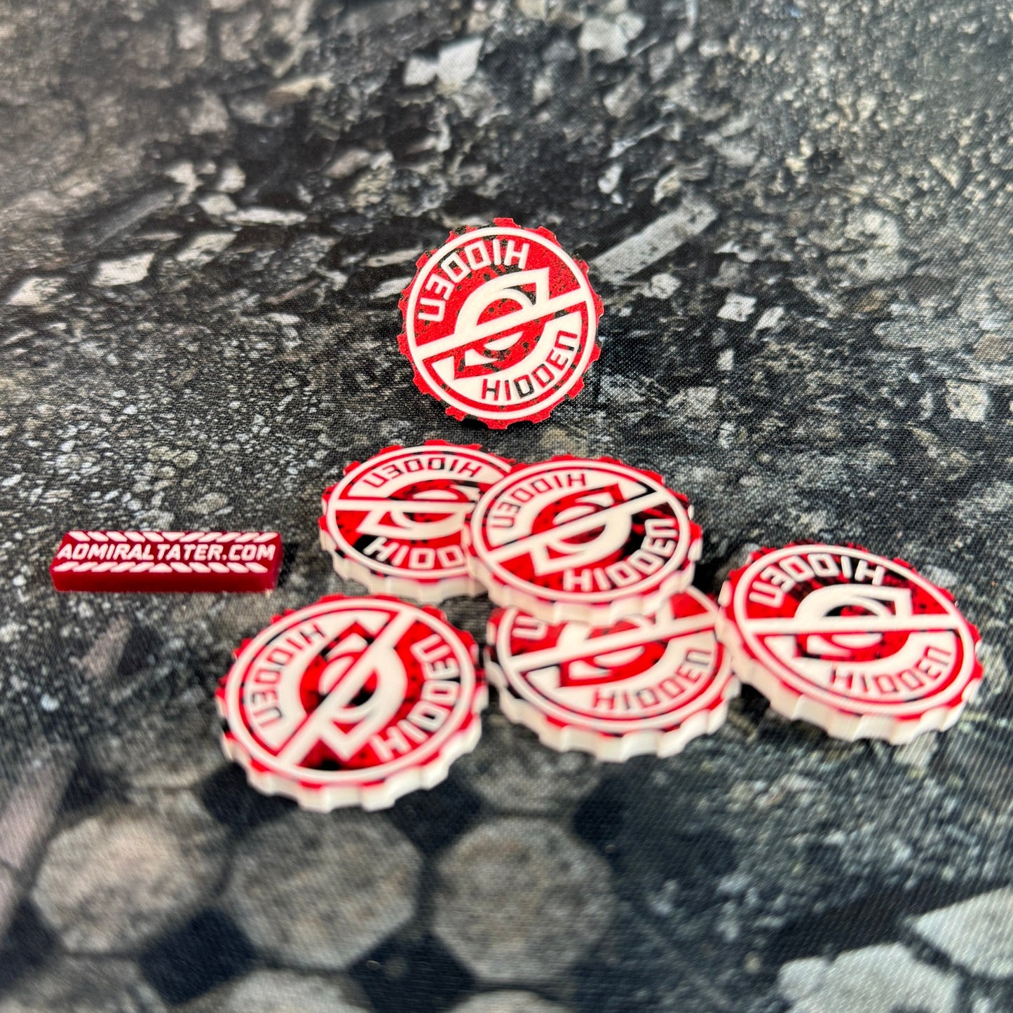 11th Edition Hidden 28mm acrylic tokens - Set of 6