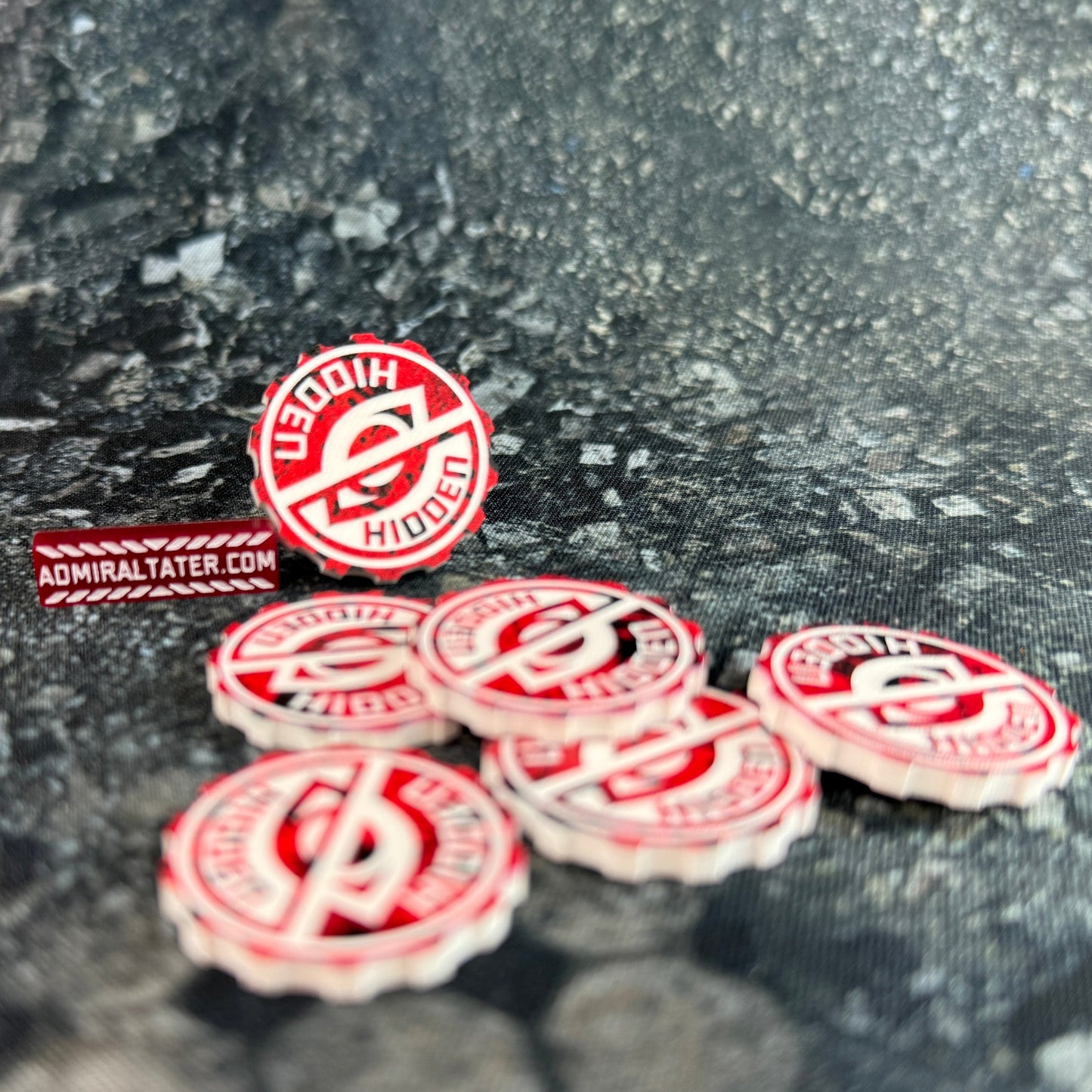 11th Edition Hidden 28mm acrylic tokens - Set of 6