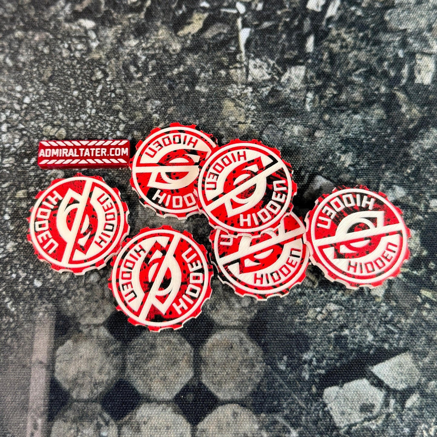 11th Edition Hidden 28mm acrylic tokens - Set of 6