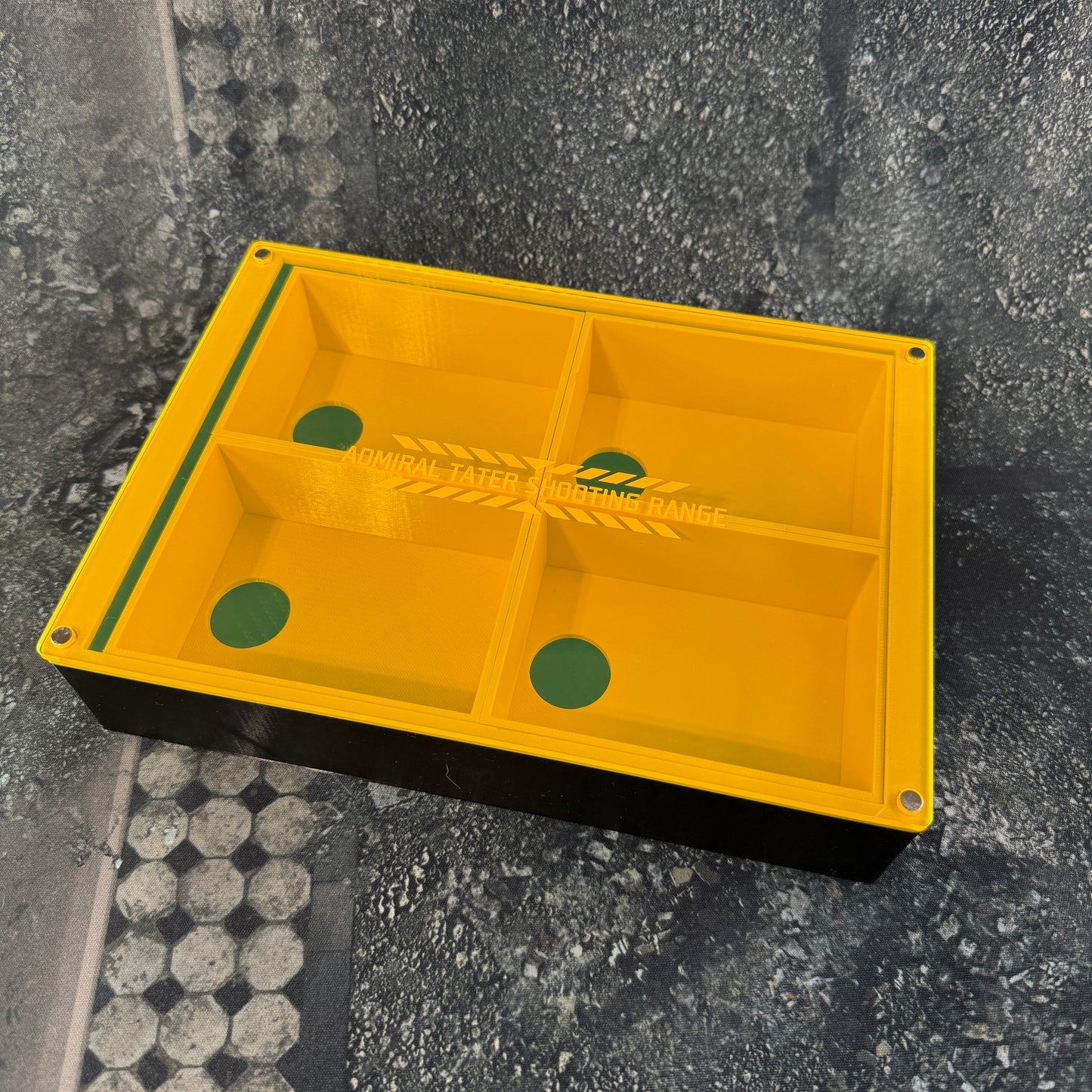 Tater Shooting Range Dice Tray and Card Storage