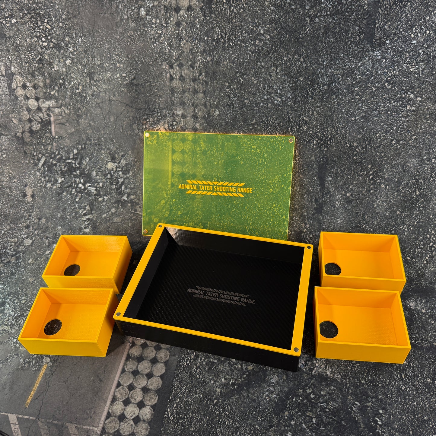 Tater Shooting Range Dice Tray and Card Storage