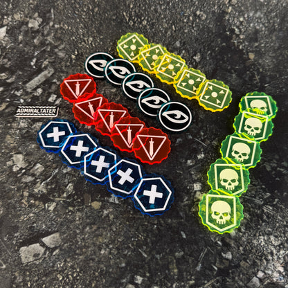 11th Edition Operation Markers for Force Disposition for Sci-Fi Tabletop