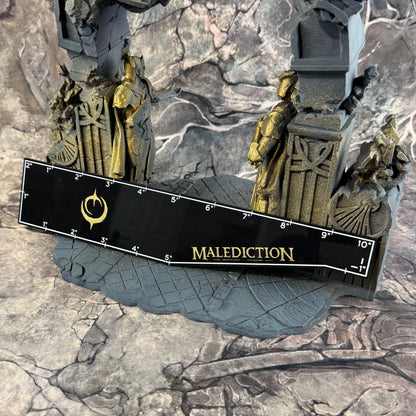 Officially Licensed Malediction Rulers | double-sided acrylic rulers 10" and 3"
