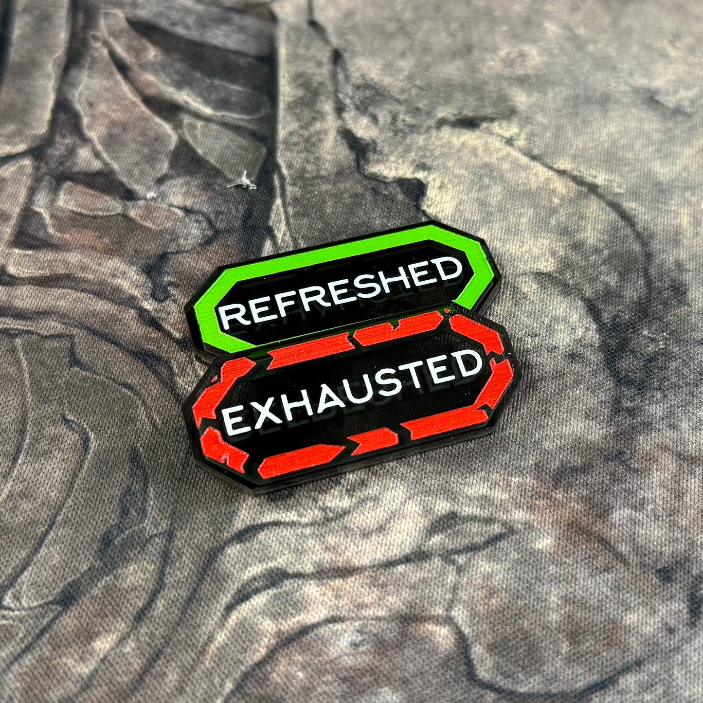 Officially Licensed Malediction | Refreshed & Exhausted Status Token - SET OF 10