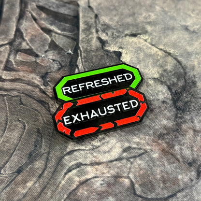 Officially Licensed Malediction | Refreshed & Exhausted Status Token - SET OF 10