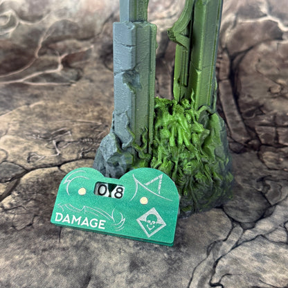 Officially Licensed Malediction Damage Counter | Faction-specific Damage Counter 0-49