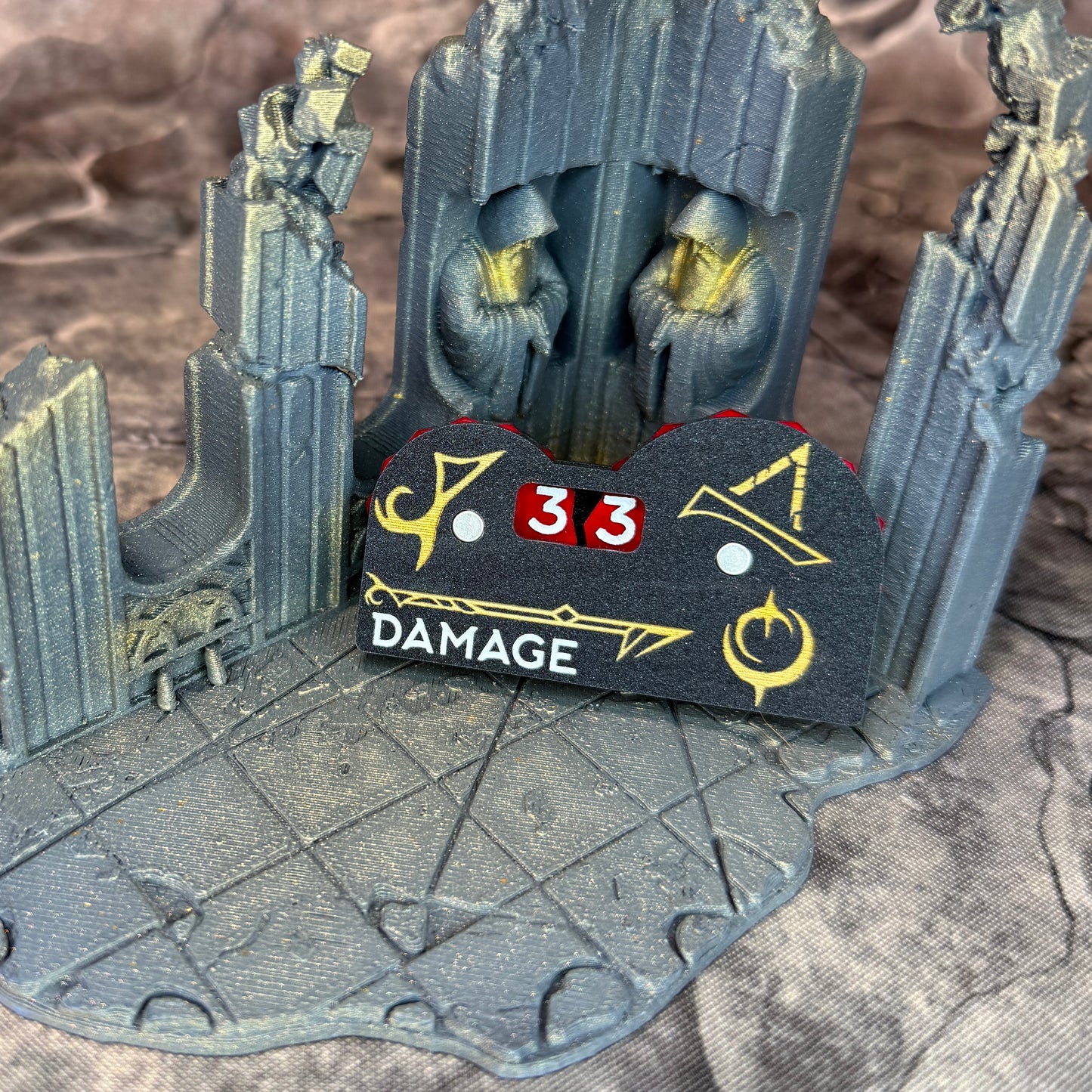 Officially Licensed Malediction Damage Counter | Faction-specific Damage Counter 0-49