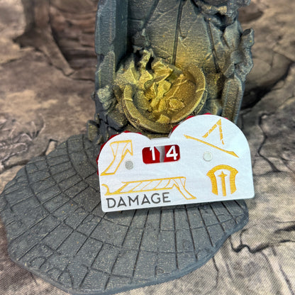 Officially Licensed Malediction Damage Counter | Faction-specific Damage Counter 0-49
