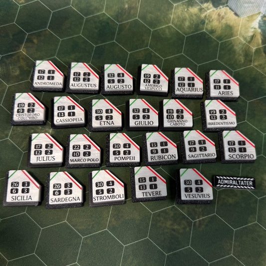 Italy Fleet Ship Tags