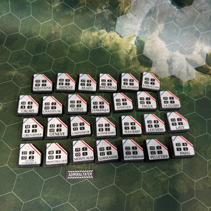 French Fleet Ship Tags