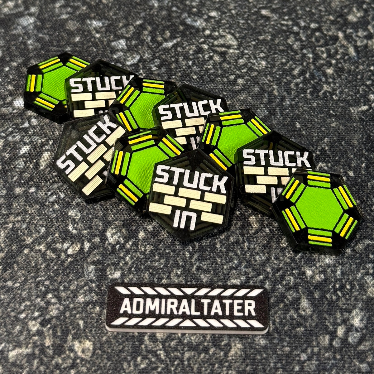 Dodge and Stuck In Tokens - set of 10 Compatible with Star Wars Legion